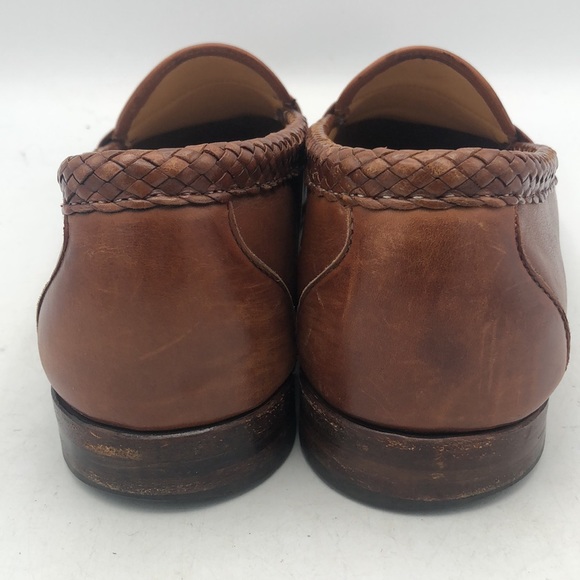 Allen Edmonds Maxfield tassel brown leather loafers. Size 13. - Picture 4 of 7